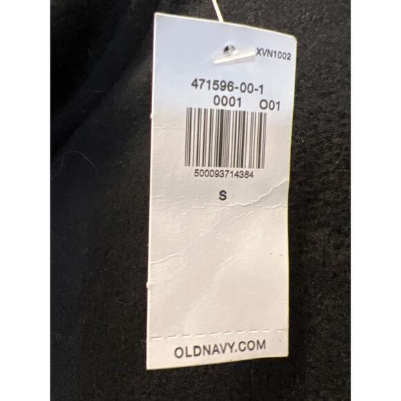 NWT Old Navy Women’s Long Sleeve Microfleece Zip‎ Up Jacket Size S Black Comfort - Picture 4 of 5